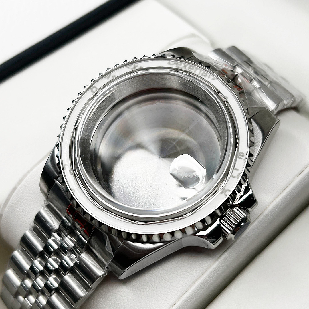 40MM SUB GMT Unidirectional bezel 20ATM Watch Case Sapphire Fit NH34 NH35 NH36