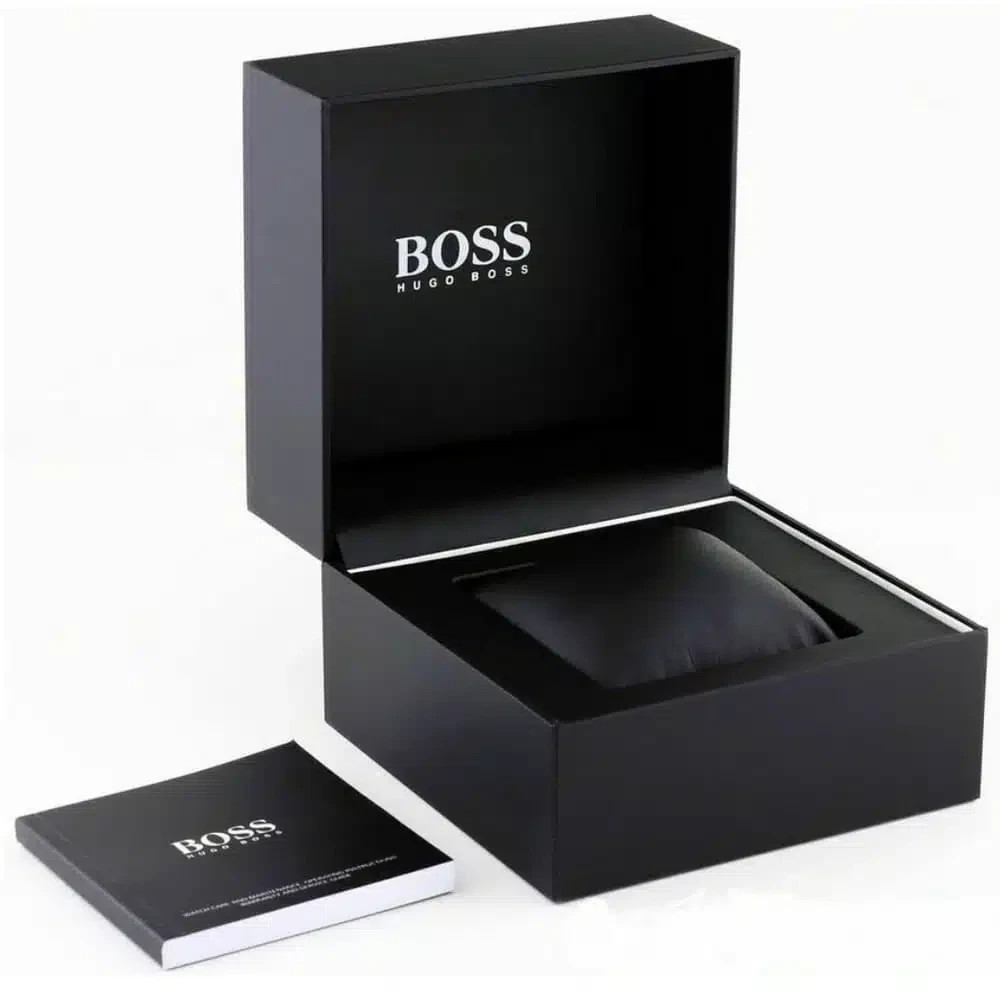 Original Hugo Boss Peak 1514188 Men’s 44mm Chronograph Watch Black Dial