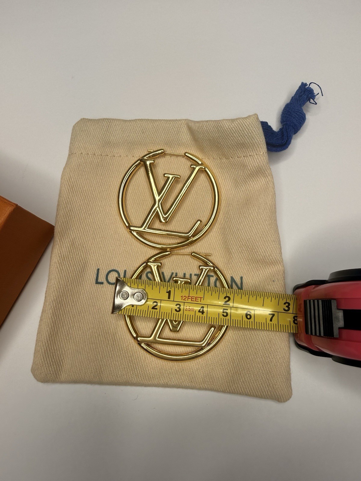 Louis Vuitton Louise LV GM Hoop Earrings Metal
