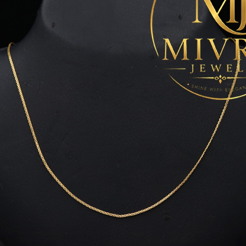 22K Genuine Gold Rope Chain 44.5cm (0.5cm Width, 4.39g) | Dad Gift