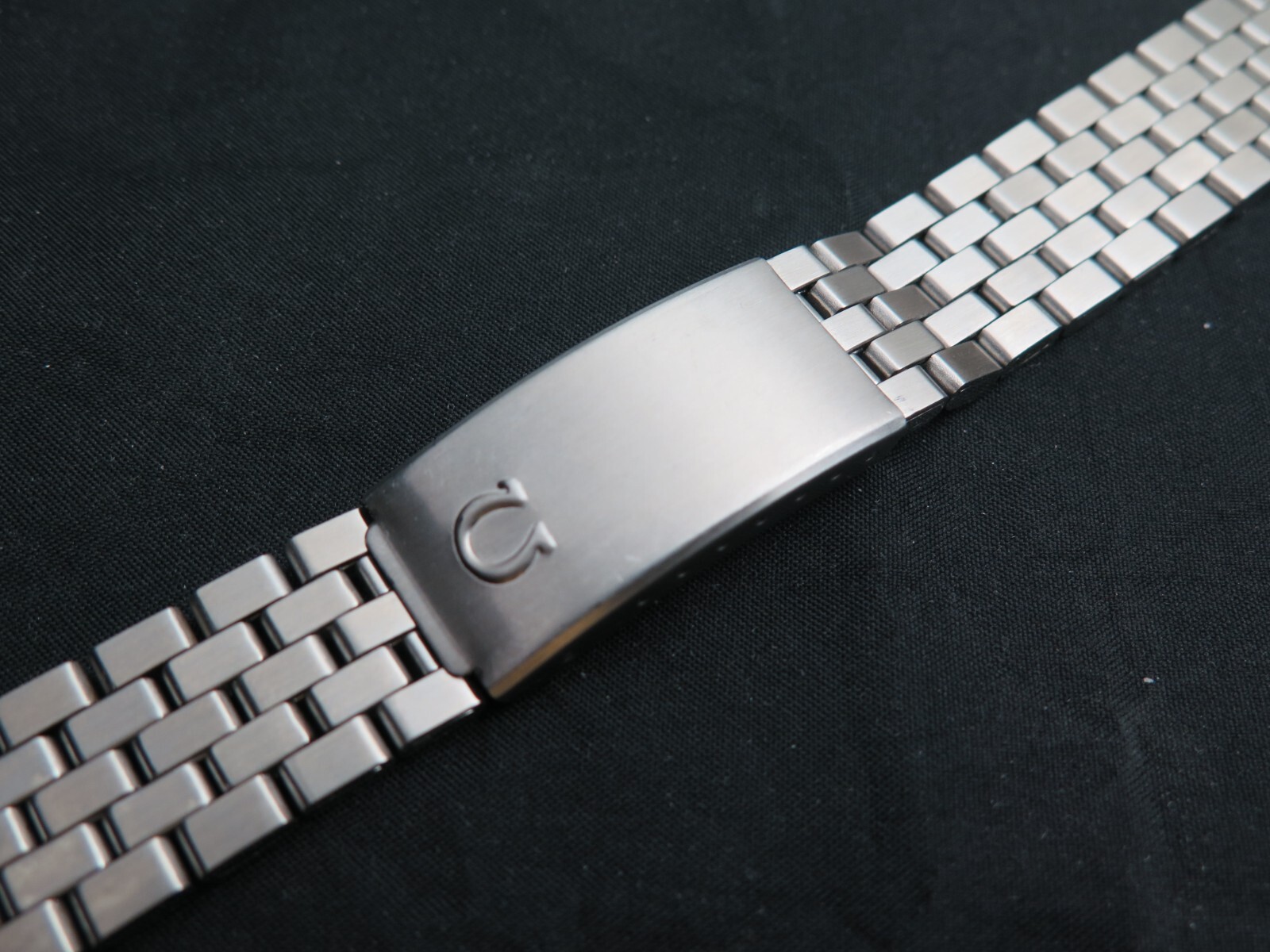 Vintage 19mm STL Stelux Flat Brick Quality Watch Bracelet 1040 NOS 1960s
