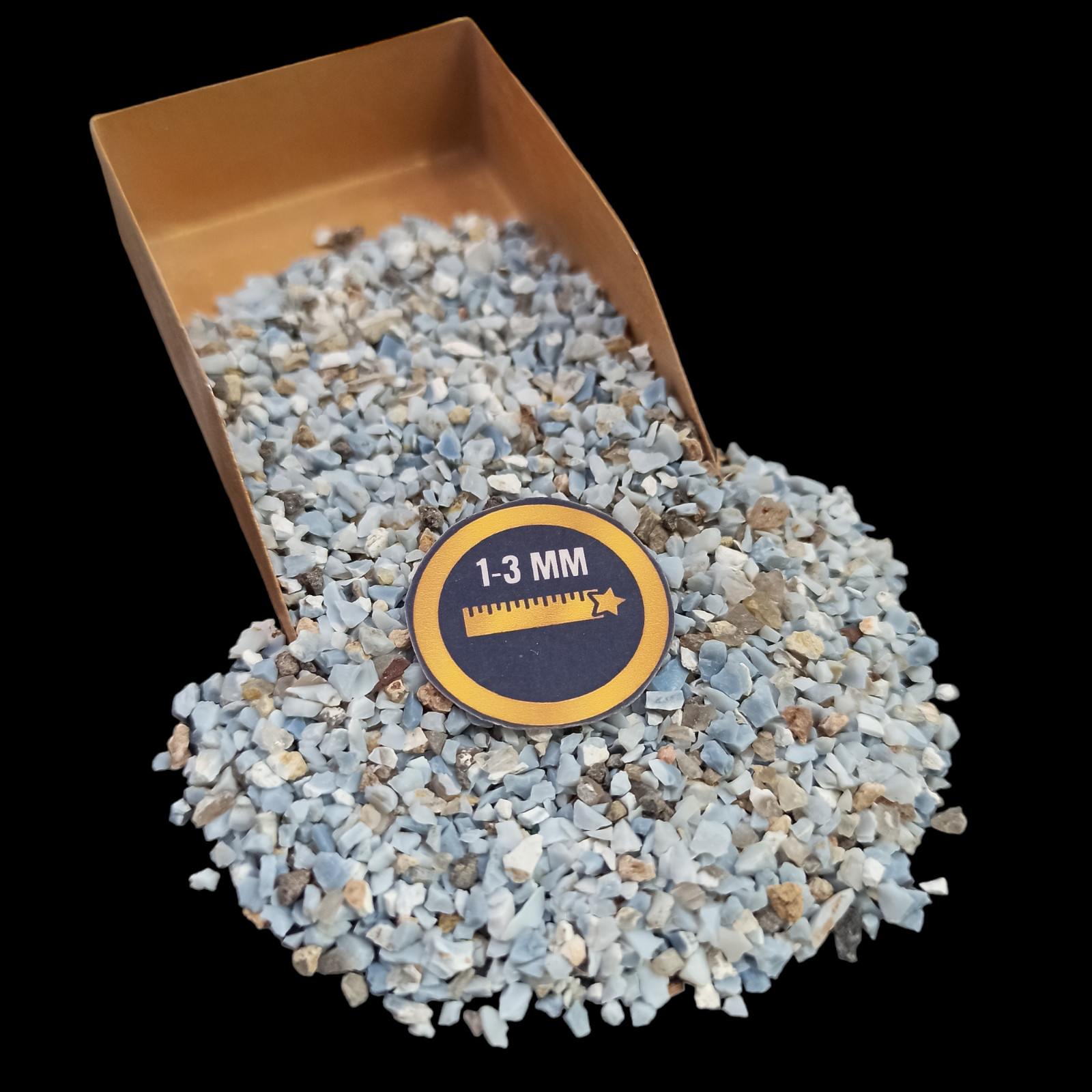 Blue Opal gemstone crushed Coarse 1-3mm Gemstone For Wood inlay Ring Inlay