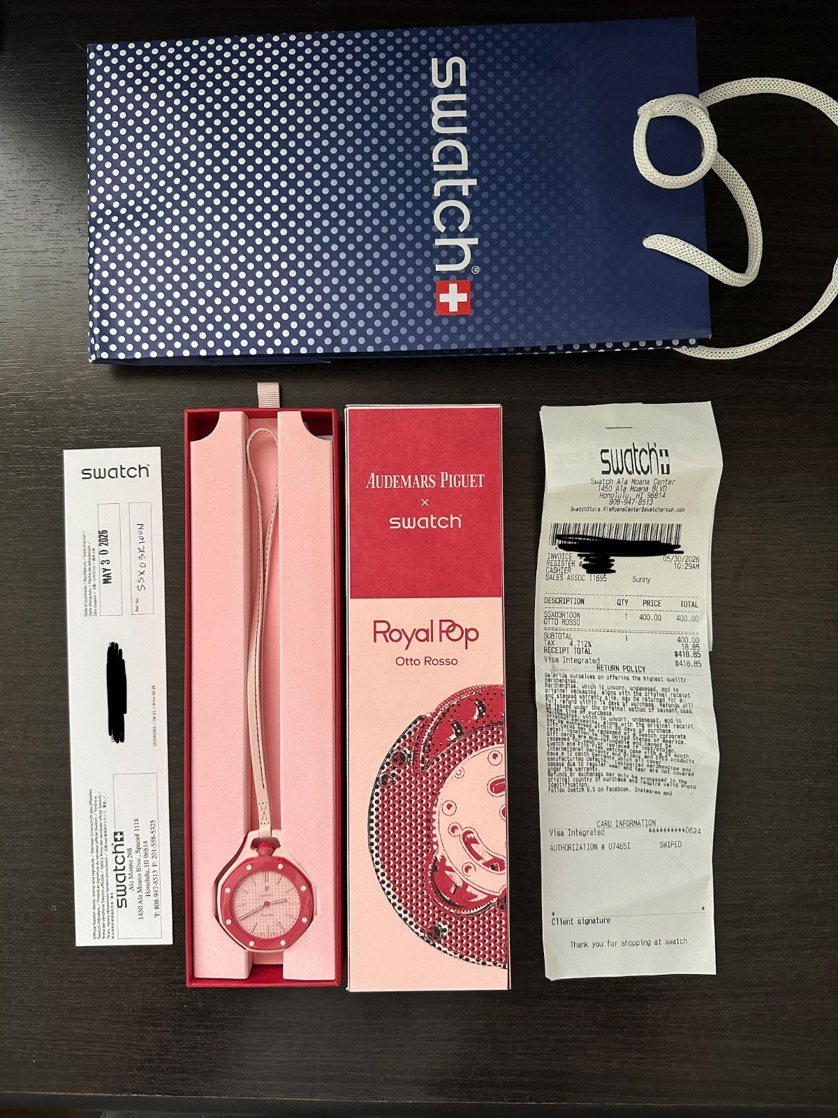 Swatch x Audemars Piguet Royal Pop Otto Rosso | Unworn With Receipt and Papers