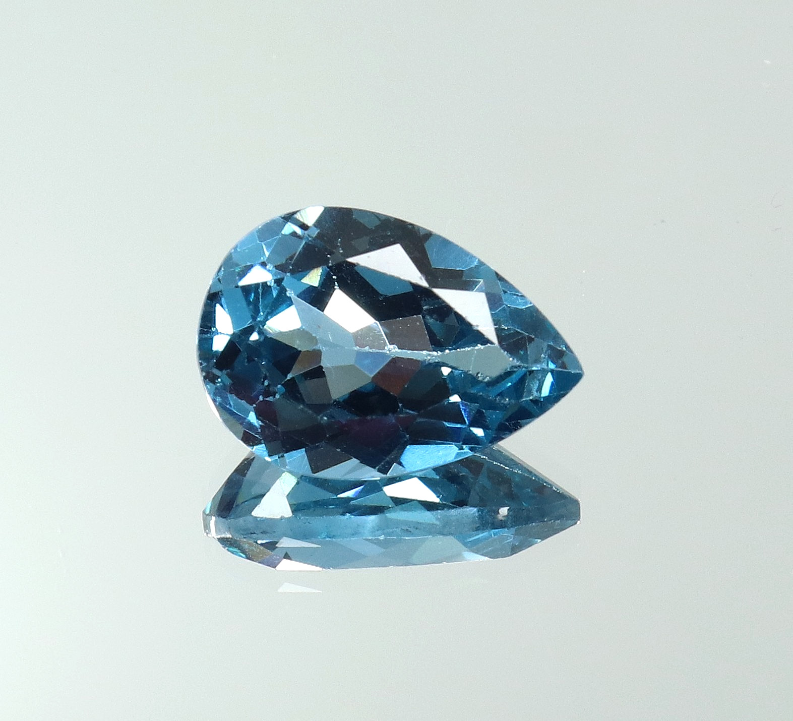 Natural 6.20 Ct Museum Blue Aquamarine Pear Cut Certified Loose Gemstone