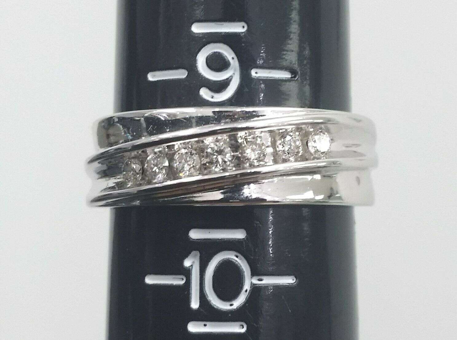 DEAL!0.30CT 100% NATURAL ROUND DIAMOND MEN’S WEDDING BAND RING 14KT GOLD 6.90MM