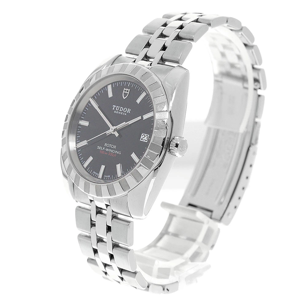 TUDOR Classical 21010 Black Automatic SS Classic Date Men’s Watch