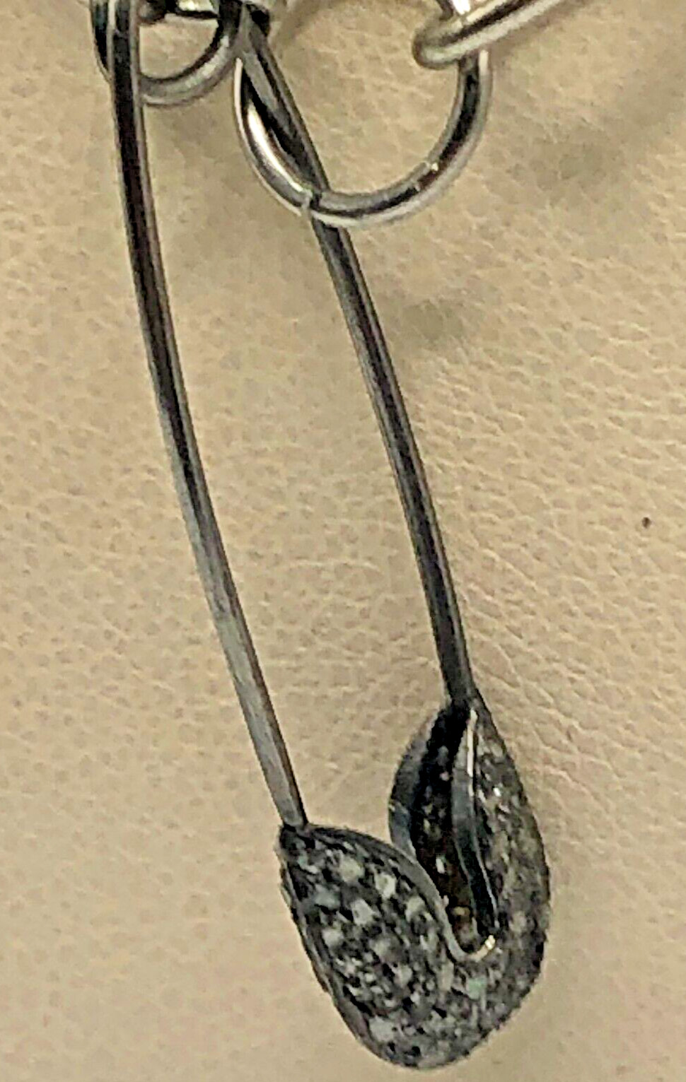 Silver Tone Via Love Paperclip Chain With Paper Clip Accent