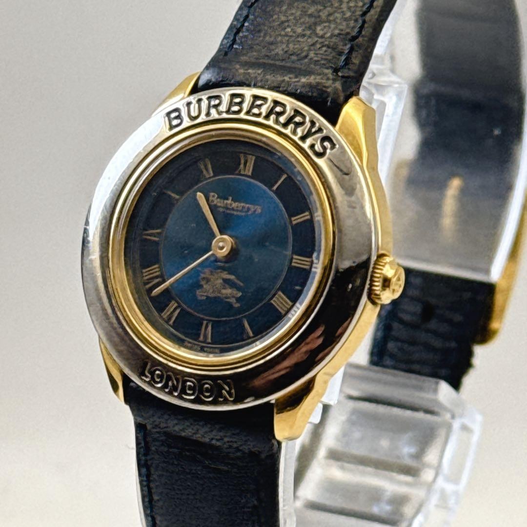 Working Burberry Ladies’ Wristwatch Navy Dial Combination