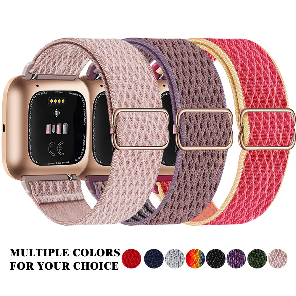 For Fitbit Versa / Versa 2 Nylon Fabric Wristband Wrist Bands Watch Band Strap