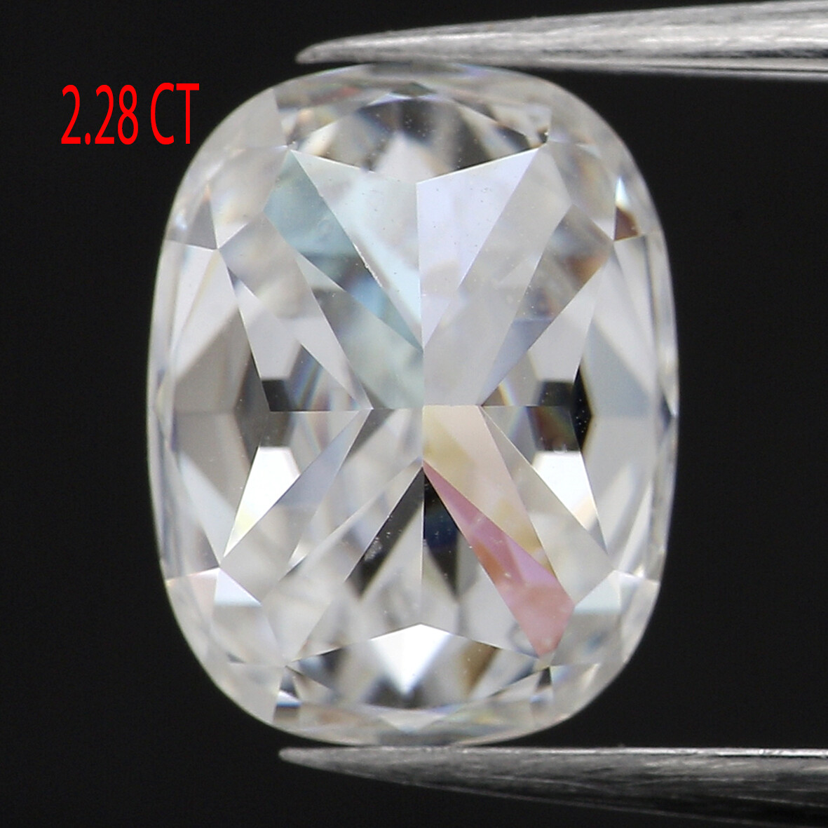 2.28 Ct Moissanite Diamond, Cushion Cut Moissanite, White Moissanite GN130