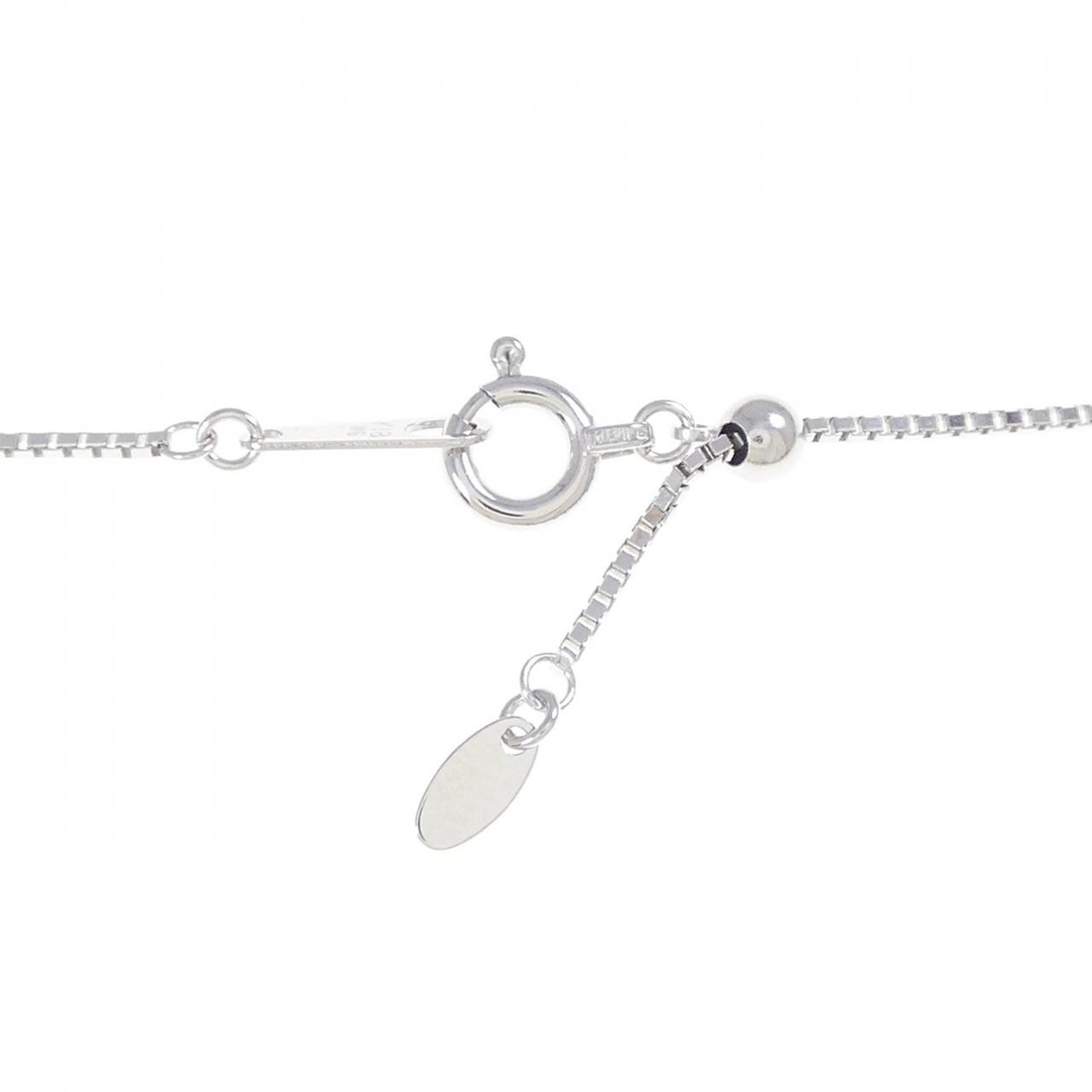 Authentic K18WG Cross Diamond Necklace 1.43CT #270-004-157-8022