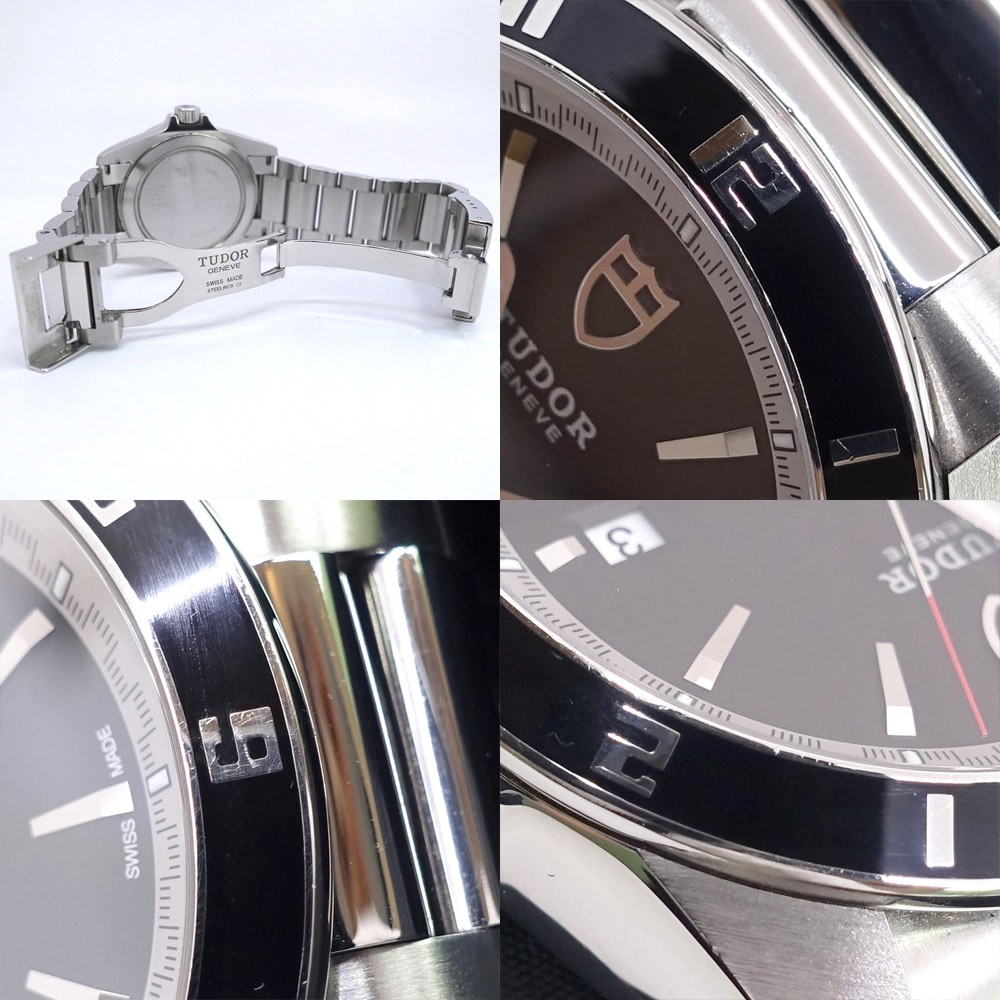 Tudor Grantour Date 20500N 42mm Stainless Steel Black Wristwatch #UW2268