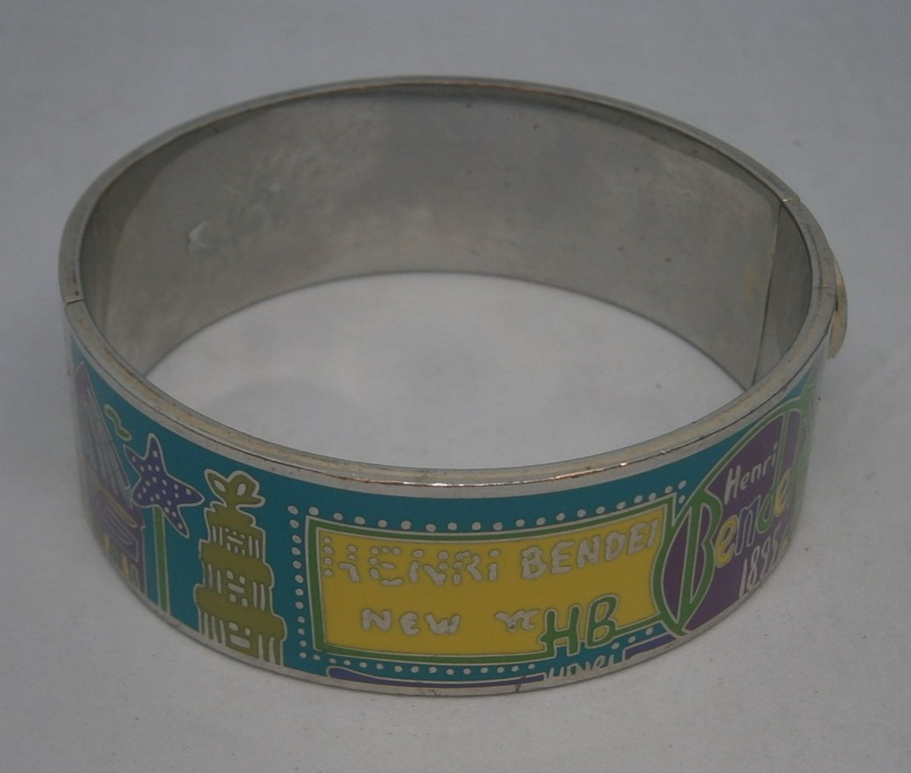 Henri Bendel Enamel Bangle Bracelet Cuff New York Rare – Free Postage!!