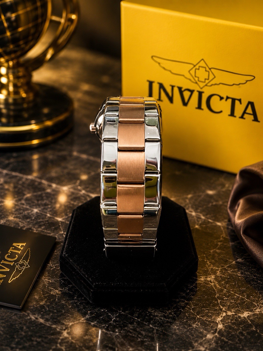 Invicta 69763 Automatic Watch w/ Skeleton Dial – 43mm, Silver, Rose Gold