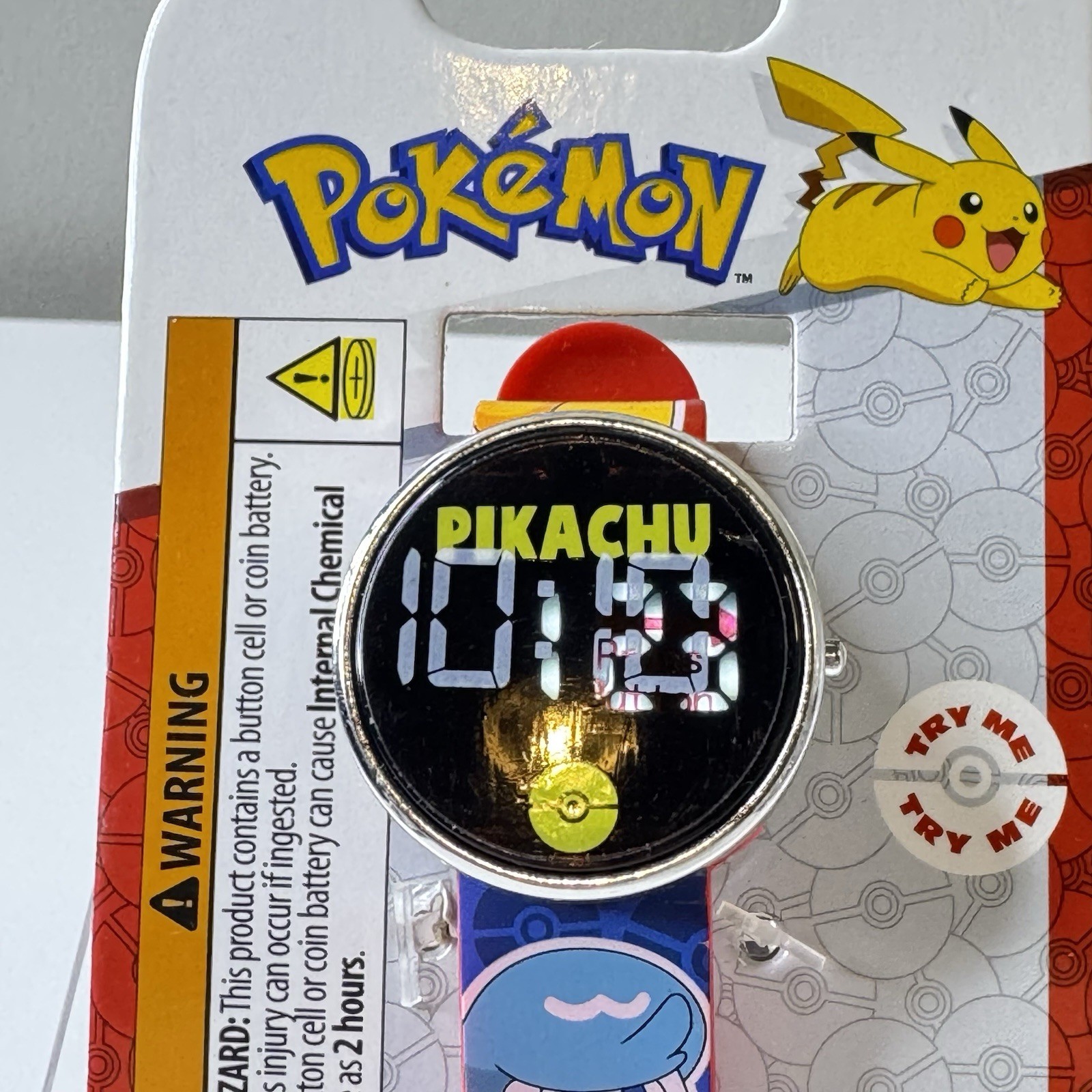 Pokemon Pikachu LED Plastic Casual Watch Red/Blue POK4433FB 2025