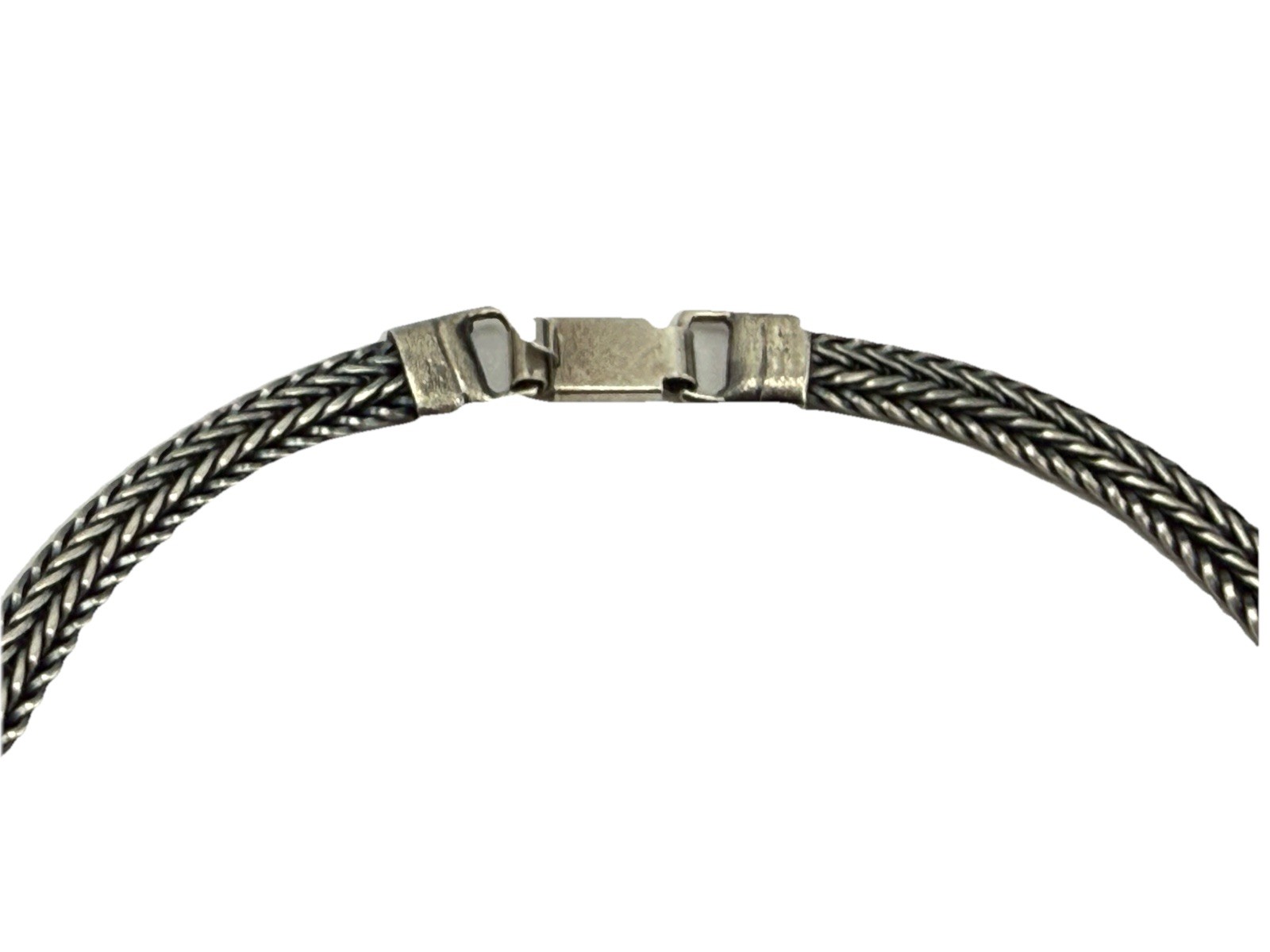 Sharon Levy Sterling Silver 925 Egyptian Necklace Statement Brutalist 16″ Israel