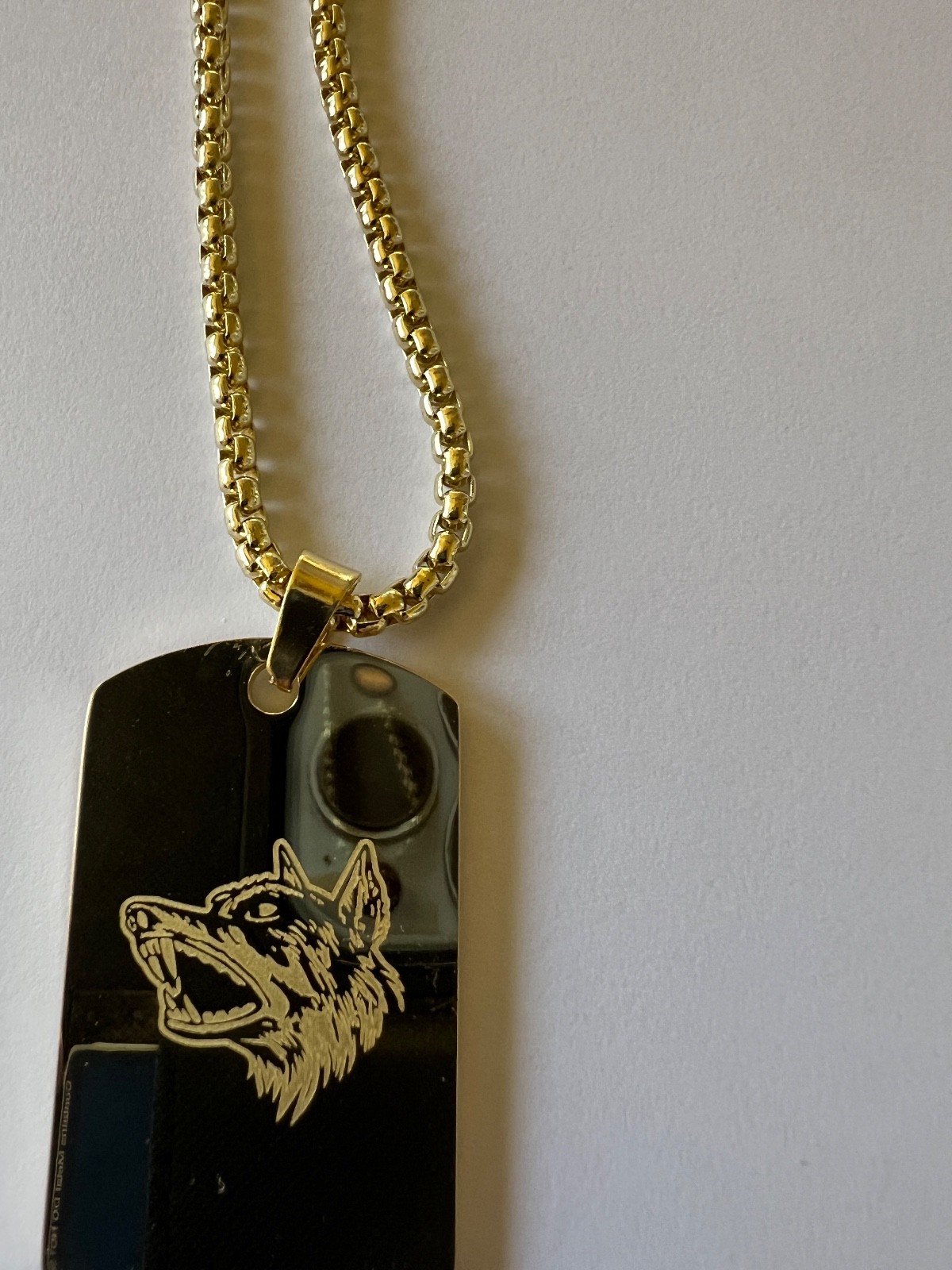 Tuff Crowd Dog Tag – Gold. Limited Edition Promo Item New