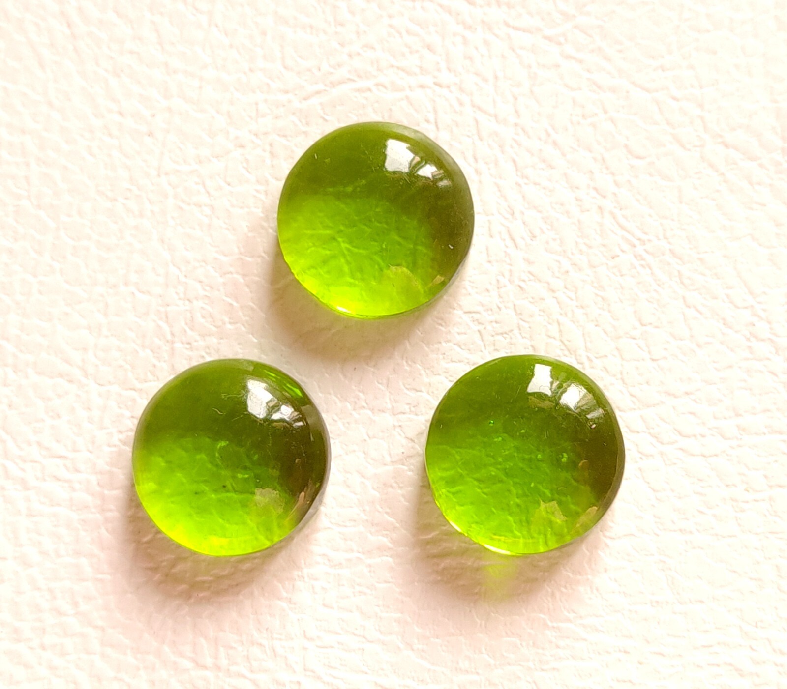 Adorable Peridot Quartz Gemstone Cabochon, Wholesale Round Shape Loose Gemstone