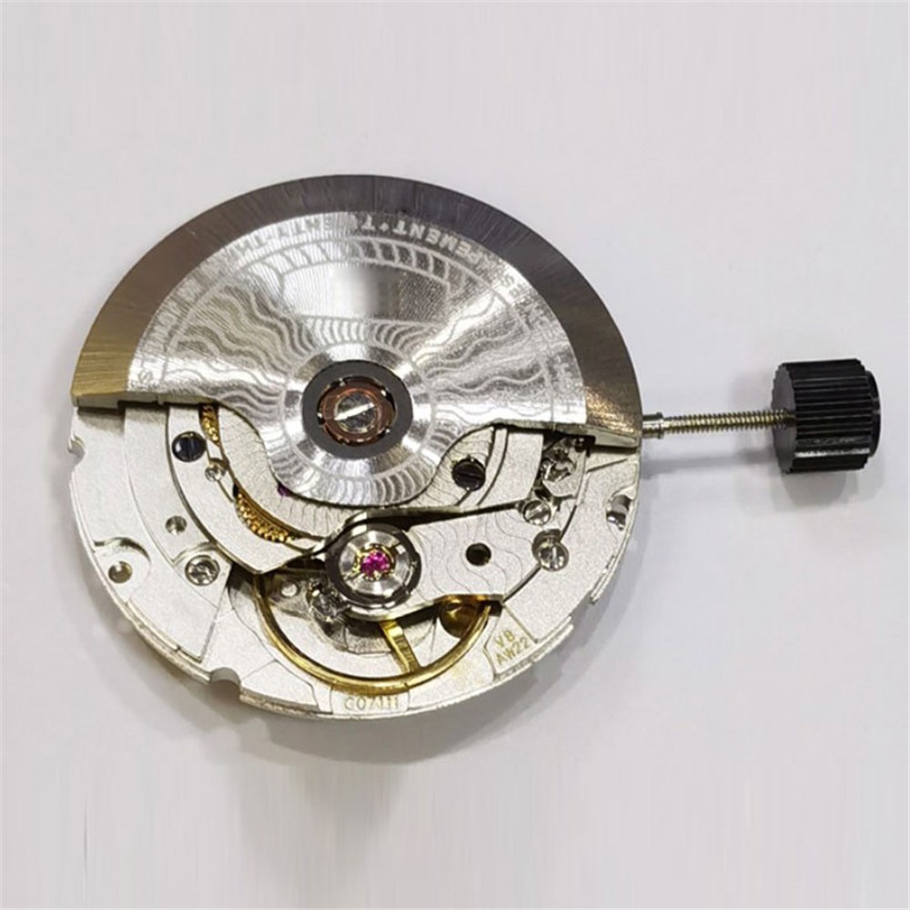 25.6mm 23 Jewels Automatic 3 Hand Watch Movement For ETA C07.111 Chronoscope