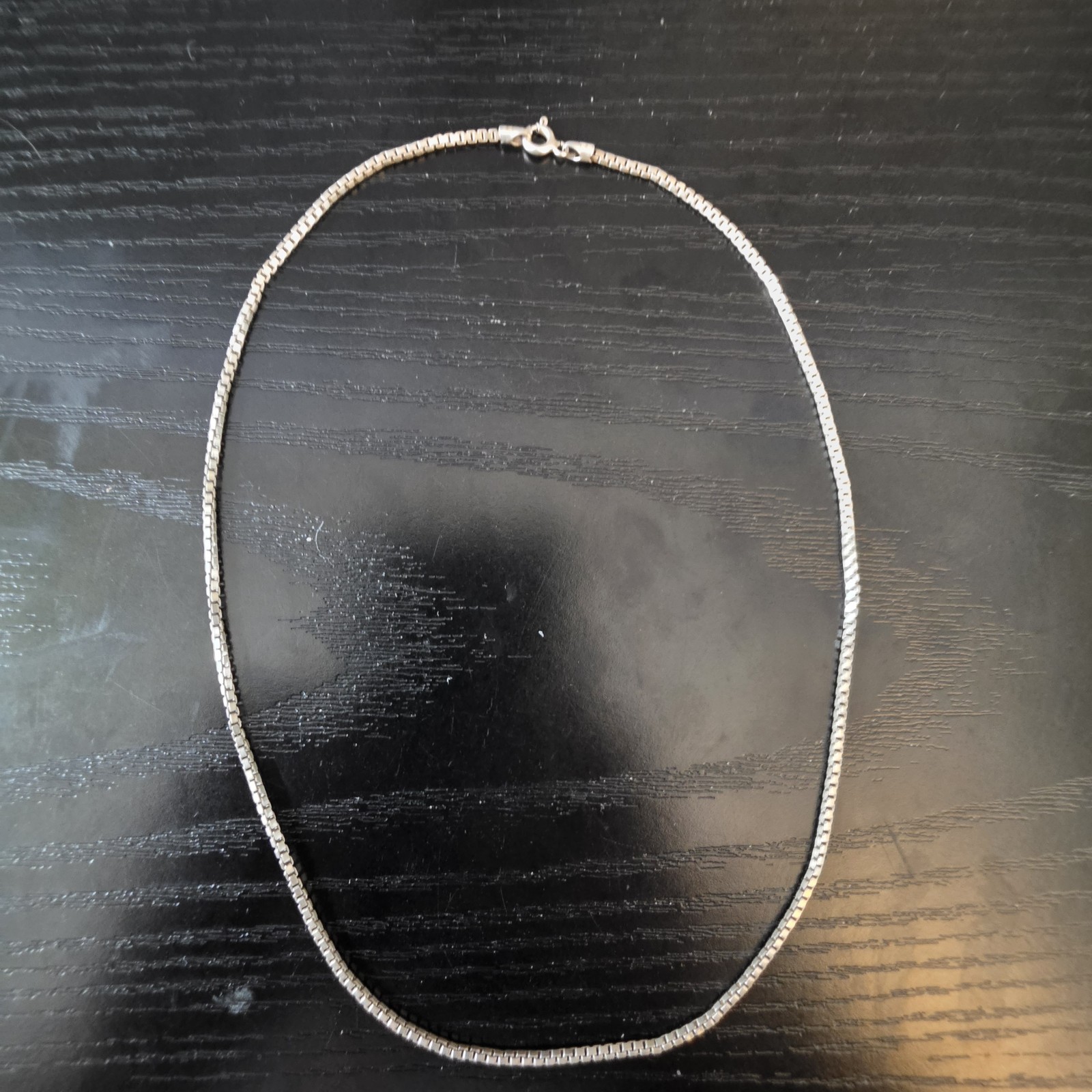 Vintage Sterling Silver 18″ Box Chain 2mm Wide
