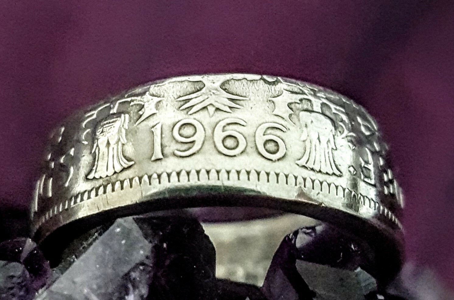 Coin Ring 1966 Coin Ring Size S but can be resized for free