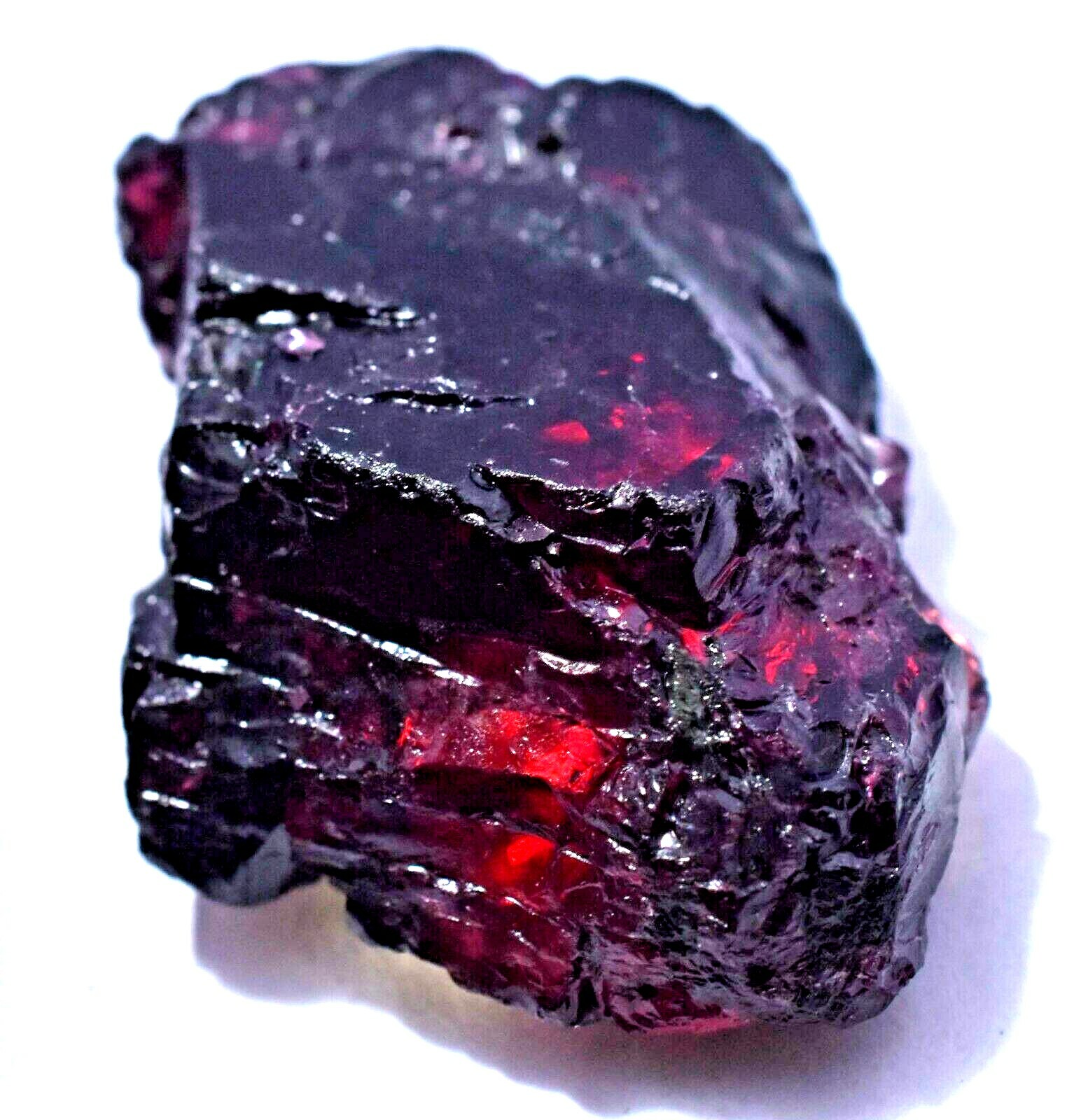 162.40 Ct Natural Red Brown Painite Rough Facet Top Quality Mogok Certified