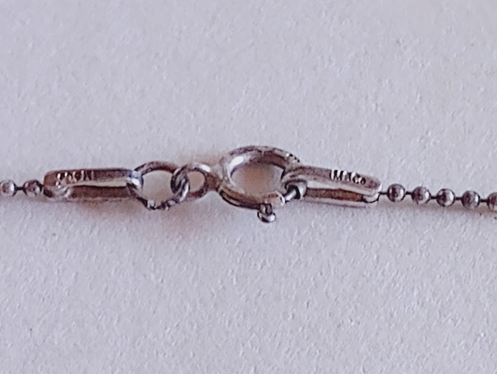 ESTATE STERLING SILVER MOONSTONE AMETHYST PENDANT STERLING CHAIN MS CO 925