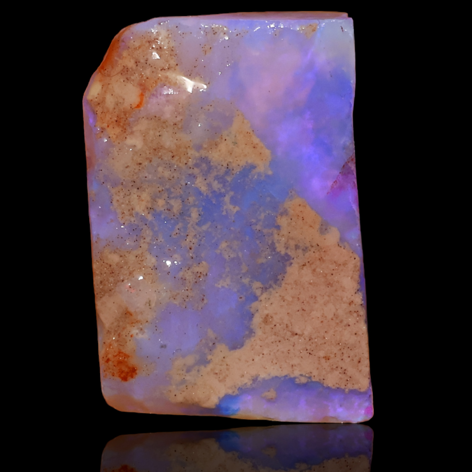 13.90 Cts Natural Fire Opal Rough Semiprecious Earrings Making 21x14x5 mm