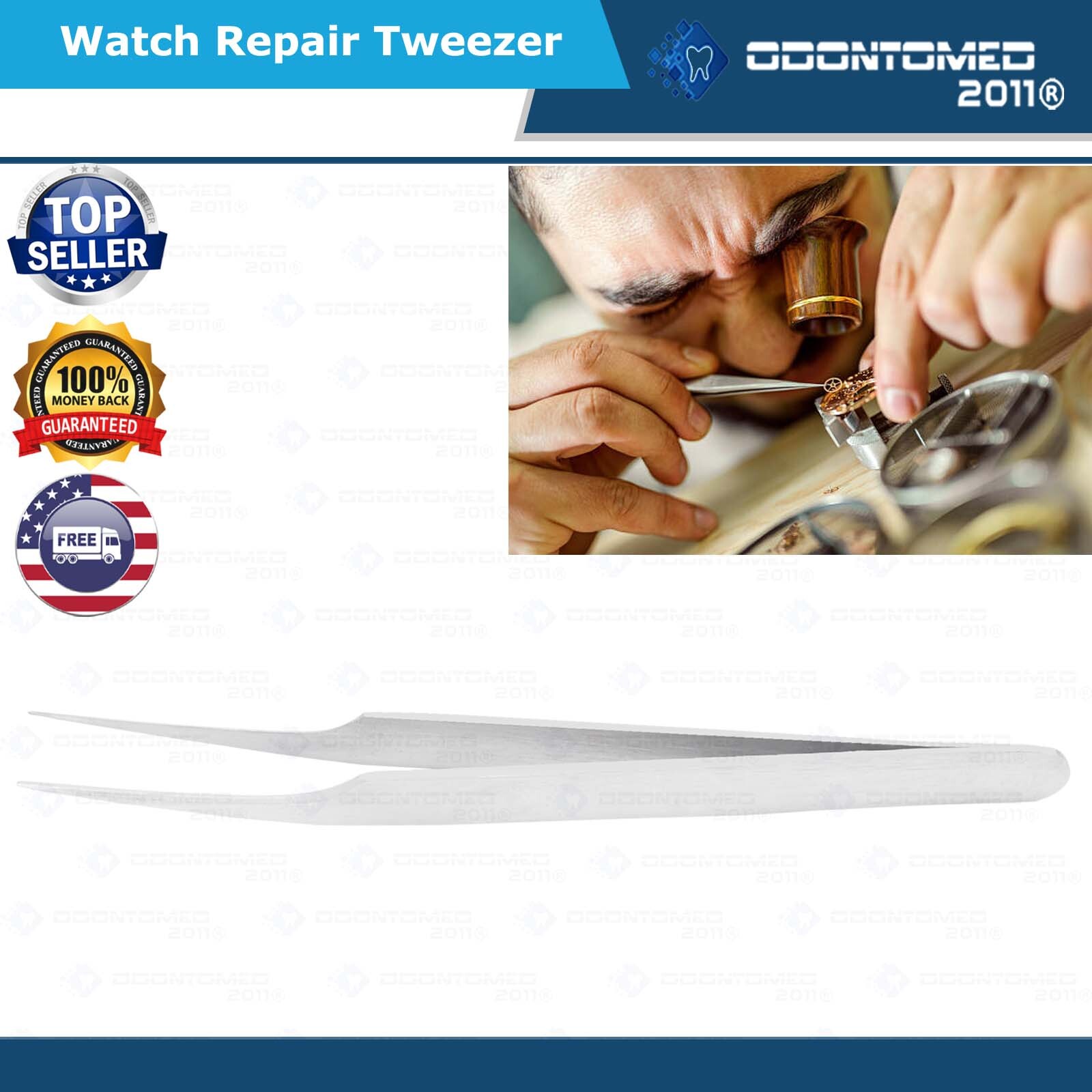 ESD Anti-static Tweezers Set Maintenance Repair Stainless Steel Tool ODM