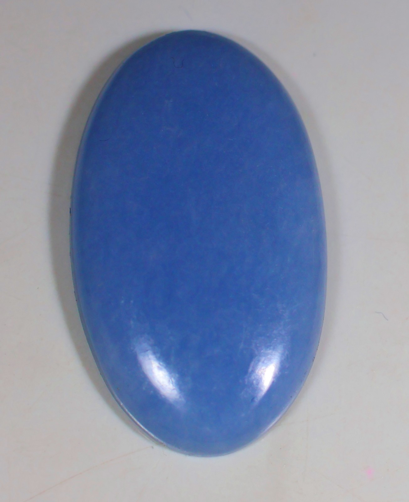49 Ct 6X21X36 mm Natural Blue chalcedony Angelite Oval Cabochon Gemstone KE-130