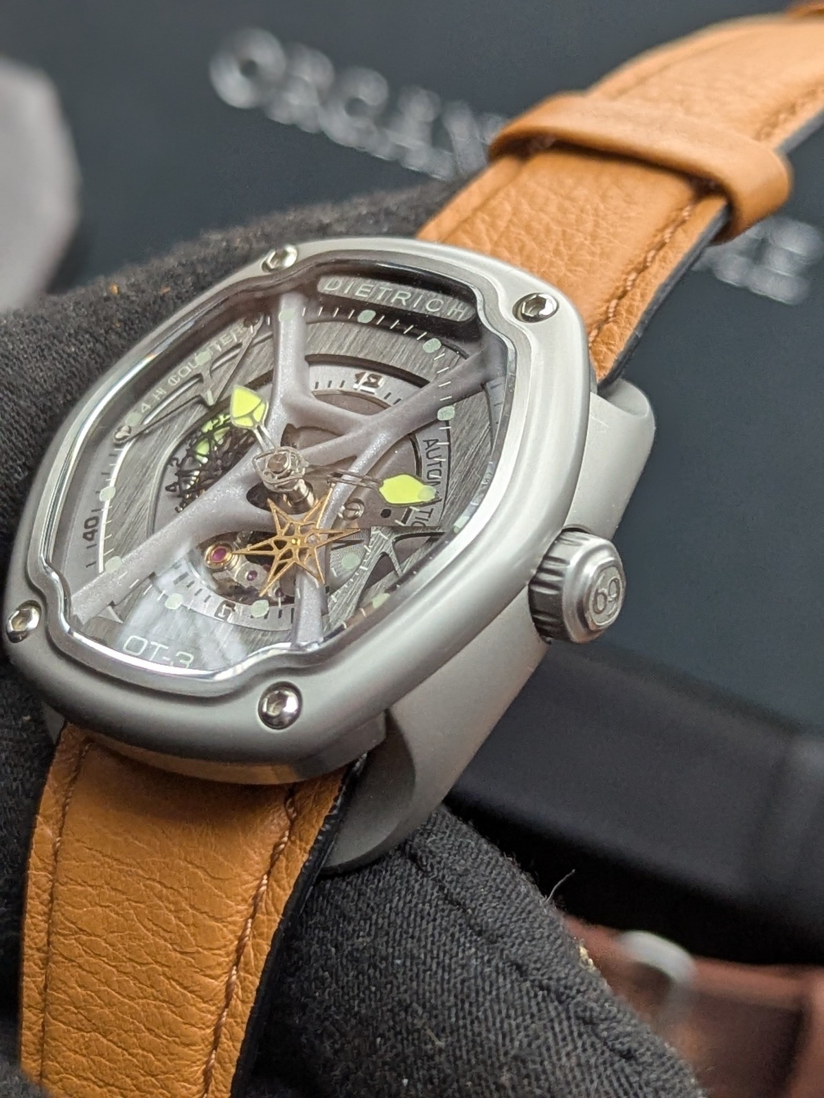 Dietrich OT3 Organic Time Mechanical Automatic Multi Layer Dial Partial Skeleton