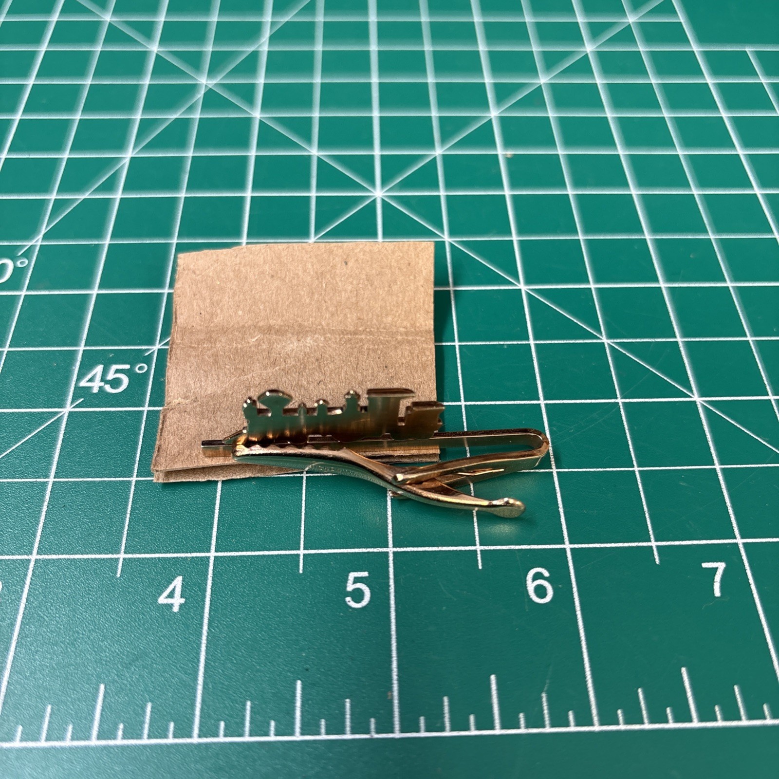 Vintage HICKOK LOCOMOTIVE STEAM ENGINE TIE BAR CLIP GOOD CONDITION USA