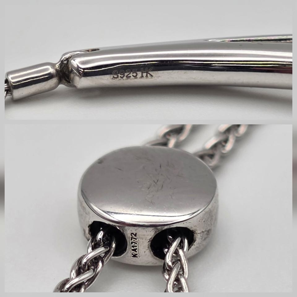 Kay Jewelers 925 Sterling Silver “Love & Be Loved” Interlocking Bolo Bracelet