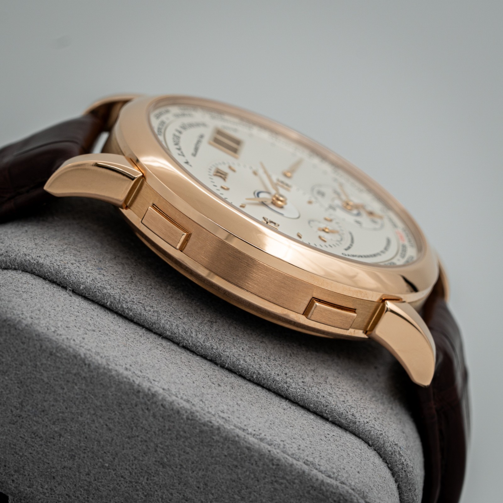 A. Lange & Söhne Lange 1 Time Zone in 18k Pink Gold 136.032 Box and Papers