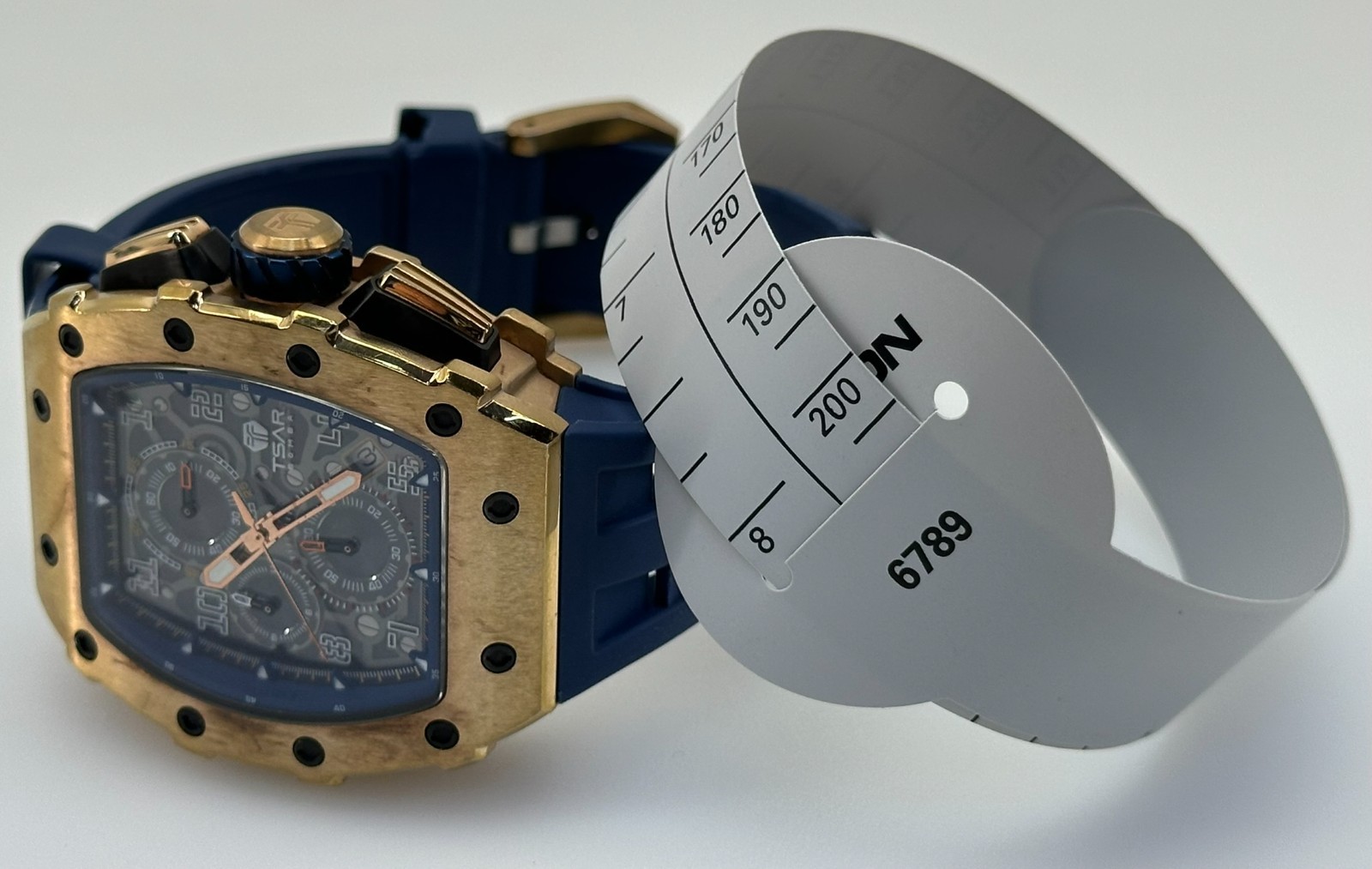 TSAR BOMBA TB8204Q Men’s Watch Blue Band #178