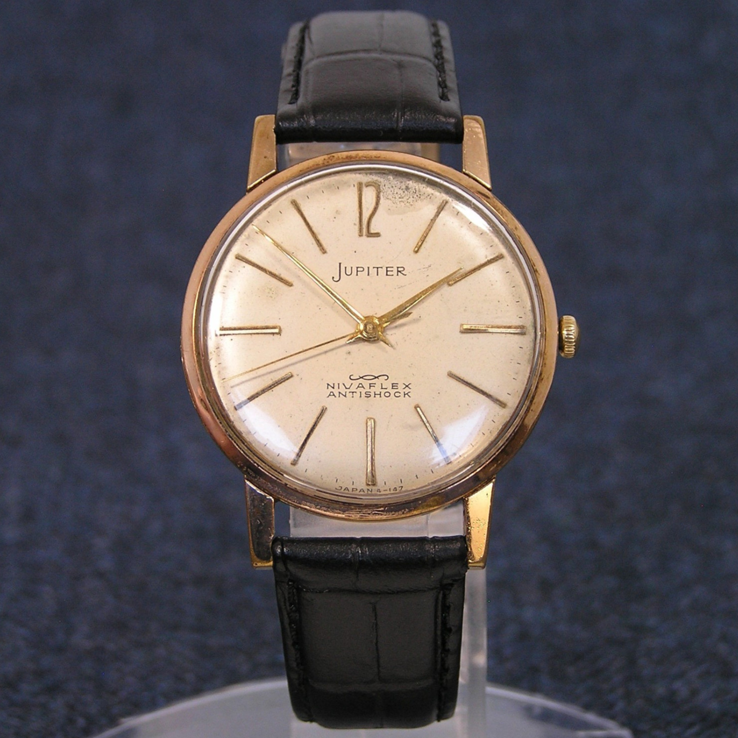 ORIENT JUPITER Nivaflex 1950s 19 Jewels Mechanical Watch 22435 Japan Imported