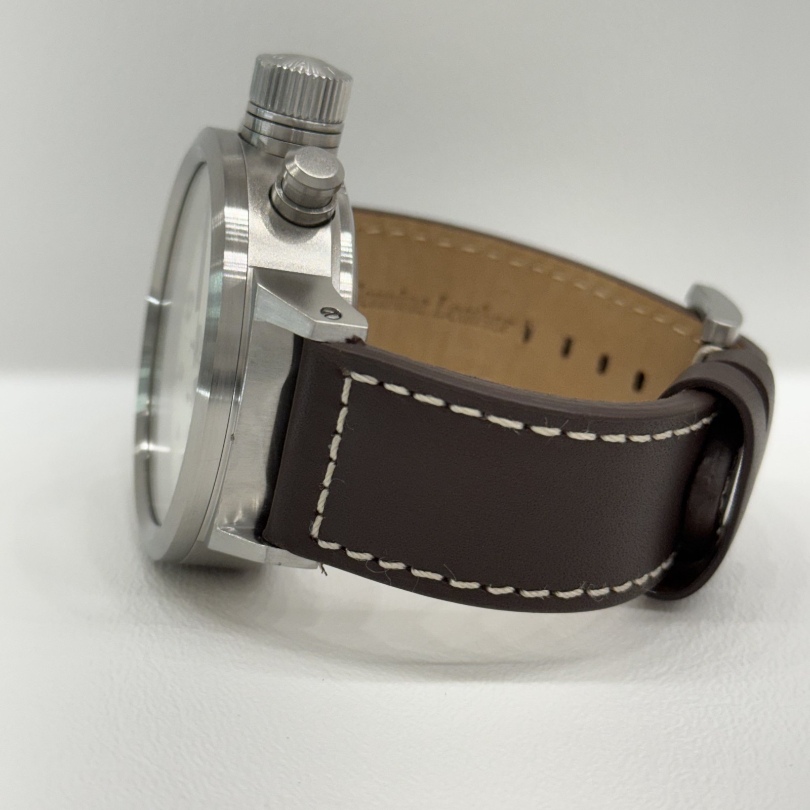 U-BOAT Watch U-7750/50 Chrono 50 mm Steel Leather Auto Men’s Serviced Box