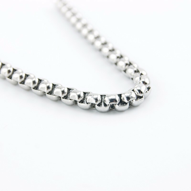 Box Chain Necklace Pure 304 Stainless Steel, Any long Short or Custom Length