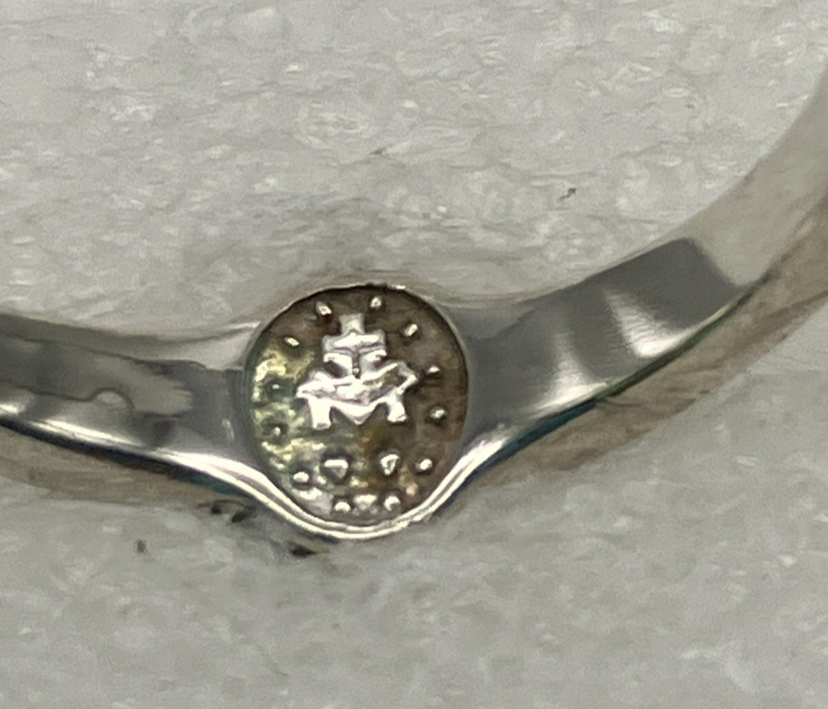 Bliss Sterling Silver Our Lady of Guadalupe and Cross Ring Size 8