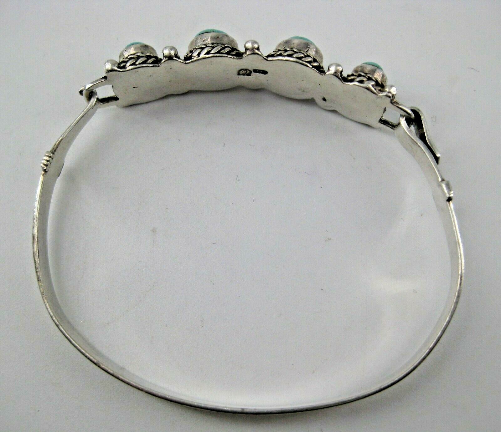 Shube’s Manufacturing Sterling Silver Cuff Bracelet Turquoise 7″ Southwestern