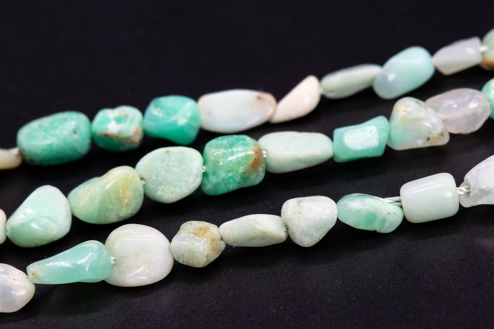 3-8MM Multicolor Chrysoprase Pebble Chips Grade A Genuine Natural Loose Beads