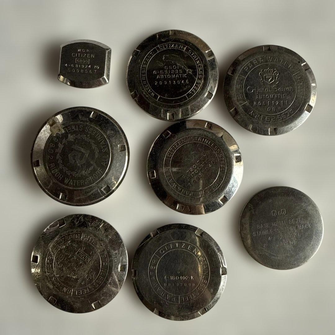 Citizen watch back case set 8-piece Used From Japan