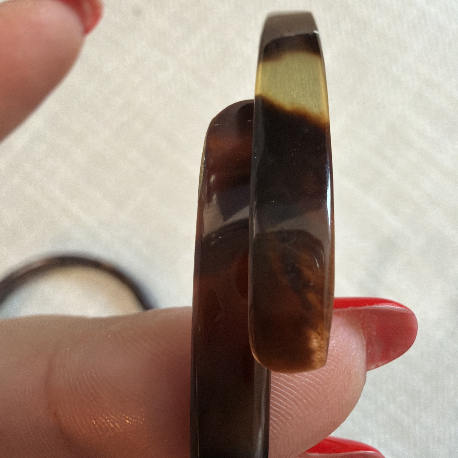 VTG 3 FAUX TORTOISE SHELL SET BRACELET ESTATE FIND RARE adjustable