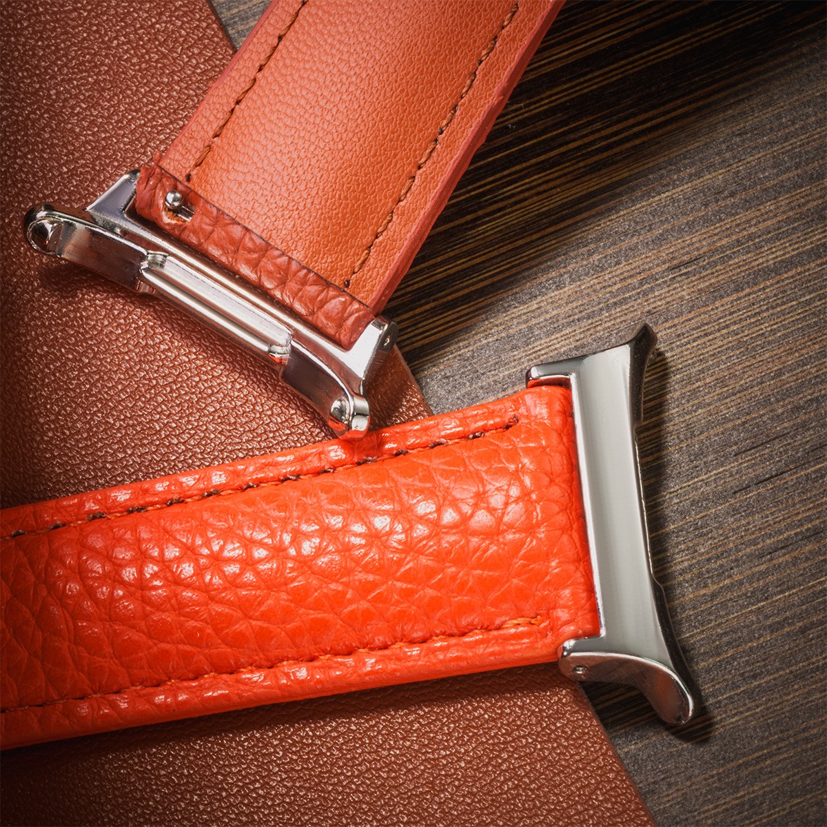 Fits Samsung Galaxy Ultra Watch Strap Leather Rugged Folding Clasp Band 22mm