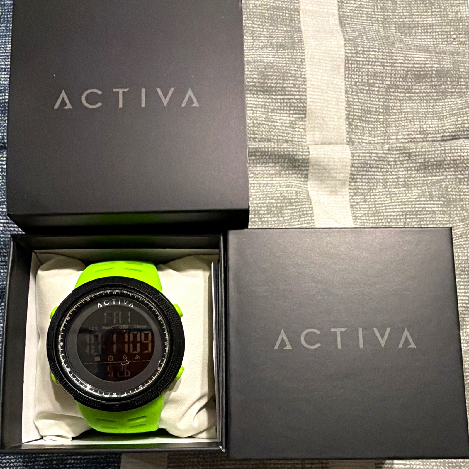 Activa X Invicta DIGITAL ESSENTIALS Digital Men’s Watch – 50mm. Green (ACW1915)