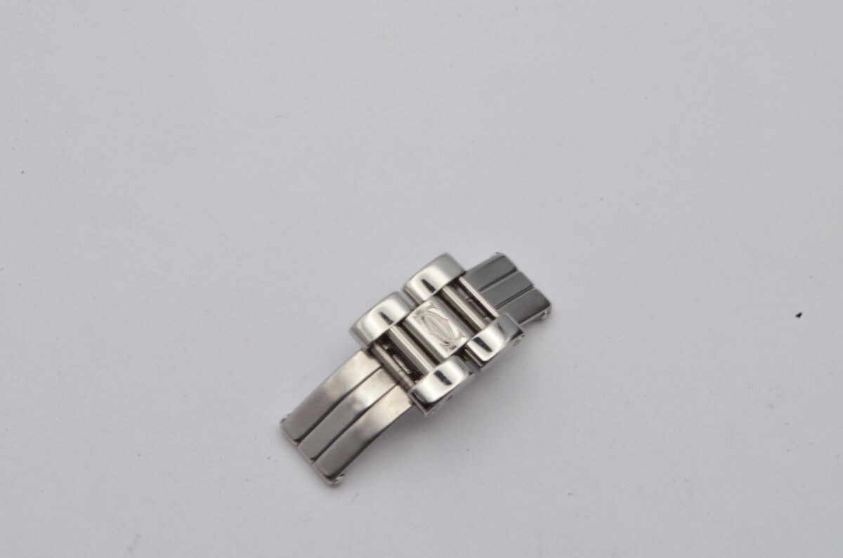 Cartier Ligne 21 Damen Stahl Armband Faltschließe 14Mm Deployment Clasp Vintage