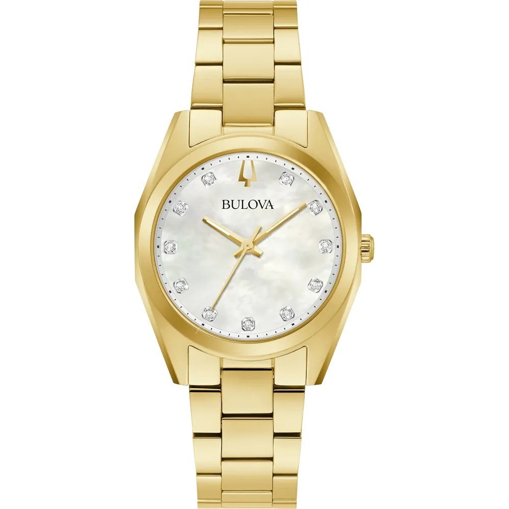 Bulova Gold Womens Analogue Watch Surveyor 97P172