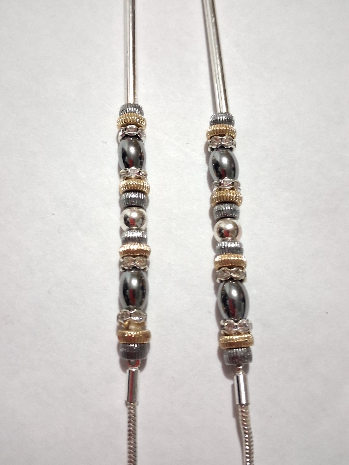 Lot Of 5 Black Silver/ Gold Tone Beaded Hammered Nine West Talbots Unbranded…