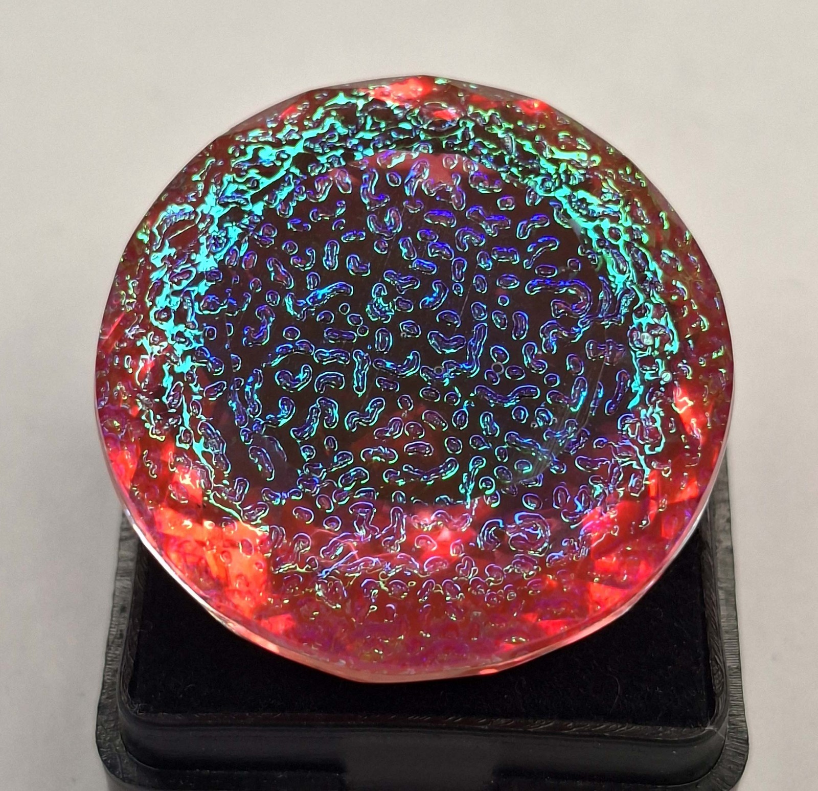 Monarch 72-74 Ct Fire Opal Round Cut Natural Certified Loose Gemstone RK1107