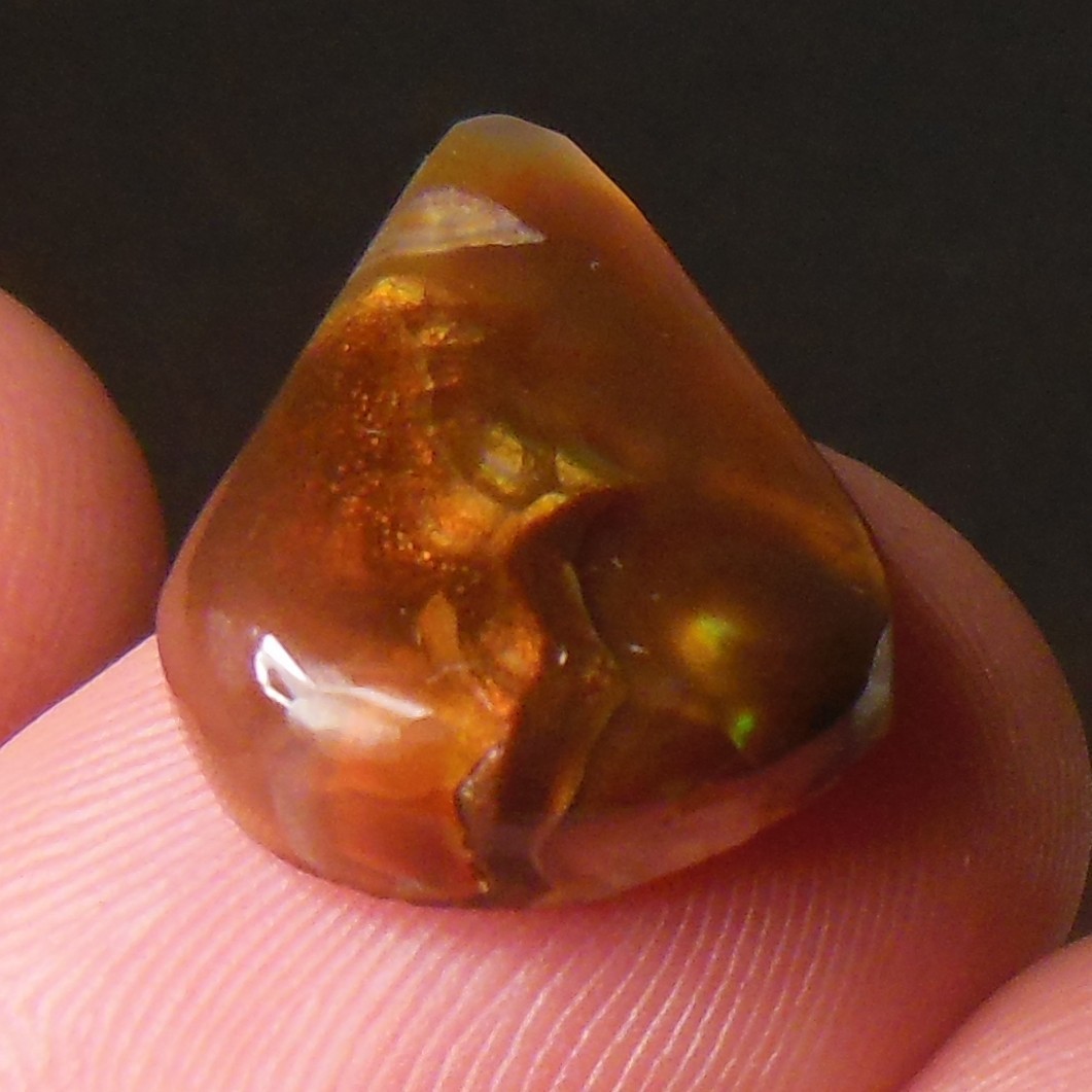 10.00ct Mexican Fire Agate 19.6mm x 14.6mm x 5mm